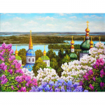 5D-teemantmaal, t&auml;ispuur, sirelililla teemanttikandid, pilt kividest teemantmosaiigist kunstikomplektid 20X30CM