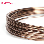 3/5/10 meetrit / rull 1 mm 1,5 mm 2 mm 2,5 mm &uuml;mmargune alumiiniumist k&auml;sit&ouml;&ouml;traat helmeste jaoks, alumiiniumtraadist k&auml;sit&ouml;&ouml;traat 2mm*5m