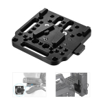 V-Lock kiirkinnitusplaat alumiiniumsulamist 1/4 tolline M3 M4 s&uuml;vistatav 1/4 tolli keerme V-kinnituse jaoks must