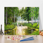 K&auml;sitsi maalitud l&otilde;uend numbrid &otilde;limaal DIY maalid numbrite j&auml;rgi Kodukaunistus Digitaalne &otilde;limaal 40x50cm no frame