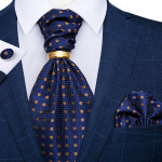 Uus disain meeste siidist kravatist pruun Paisley Ascot lipsuga taskur&auml;tikomplekt koos s&otilde;rmuse pulmaga pidulik iselipsuline kaelaside DiBanGu AS-2047