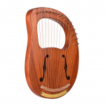 WH-16 16-keelse puidust l&uuml;&uuml;ra harf metallkeeltega t&auml;ispuidust keelpill koos kandekotiga