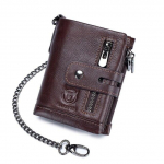 BULLCAPTAIN RFID ehtsast nahast mehe rahakott m&uuml;ndikott V&auml;ike minikaardihoidja kett PORTFOLIO Portomonee meeste rahakoti tasku kohv