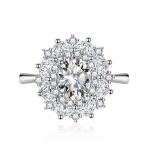 SACE GEMS Klassikaline vasesulamist tsirkoonist s&otilde;rmus Naiste ehted Pulmalubaduse peokingitus Open roosa