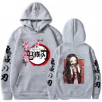 Jaapan Anime Kawaii Demon Slayer Kamado Nezuko Manga Pusad Pusad Topid Pulloverid T&auml;navar&otilde;ivad Unisex Multifilmi dressipluus L hall v&auml;rv