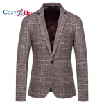 Cozy Up meeste kalasabast Tweed Blazer Briti villasegu sportmantel M punane