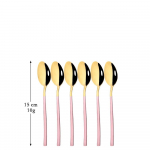 6 tk peegelpoleeritud roostevabast terasest kohvi segamislusikas teelusikat&auml;is j&auml;&auml;tiselusikas v&auml;ikesed lusikad s&ouml;&ouml;giriistade komplekt