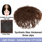 LUPU naiste s&uuml;nteetiline maisi perm juukseklamber juuksepikenduses juuksepaelad, naturaalsed karvad mustad pruunid