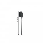 Must s&ouml;&ouml;giriistade komplekt 304 roostevabast terasest lauan&otilde;ud 1 tk s&ouml;&ouml;gin&otilde;ud k&ouml;&ouml;gitarvikud kahvelnuga lusikas pulman&otilde;ude komplekt 1Pc Tea Spoon