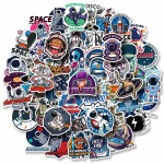 50 tk/partii Multifilmi astronautikleebised Ulmekirjandus Kosmoseplaneet Universe Kawaii kleebised lastele DIY pudelim&auml;rkmik Deocr