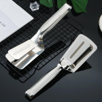 Roostevabast terasest praadimisklamber Multifunktsionaalne praad BBQ tangid kala praadimiseks spaatliga klambriga leivaklambriga koduk&ouml;&ouml;gi t&ouml;&ouml;riist