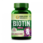 Biotiin (120 tabletti, 10 000 mcg), Biotiin, Himaalaja orgaanilised ained 25.625