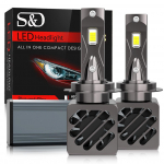 2tk H4 H7 LED auto esitule pirnid H1 H8 H9 H11 H16 9005 HB3 9006 HB4 9012 HIR2 Led Canbus 120W 25000LM Turbo esilatern 12V 6500K H1