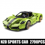 MOLD KING super v&otilde;idus&otilde;iduauto 1:8 automudeli k&otilde;rgtehnoloogilist komplekti ehitusklotsid kokkupanemiskomplekt lastele harivad m&auml;nguasjad j&otilde;ulukingid roheline