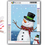 T&auml;ielik 5D teemantmaaling j&otilde;ulupuu J&otilde;uluvana lumememm 5D teemantmaal Full Round 20X30CM