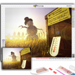 5D teemantmaaling t&auml;isteemantj&otilde;ulupuu J&otilde;uluvana lumememm teemantmaal K&auml;sitsi valmistatud teemantmosaiikmaal Kodukaunistus Full Round 20X30CM