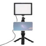 Andoeri lauavalgustuse komplekt professionaalne LED-videovalgusti + reguleeritav statiiv 120 tk valgushelmed must