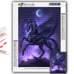 Teemantmaaling Loom Pegasus Teemantmosaiik K&auml;sit&ouml;&ouml; Teemanttikandid Maalid Full Round 20X30CM