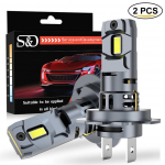 2tk H7 LED esitule pirn Mini Wireless 60W 20000LM 6500K CSP auto esilaternate automaatsete dioodlampide jaoks H7 Turbo Led 12V auto