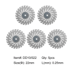 5 tk hambaravi teemantketas kahepoolne teraline l&otilde;ikamine DD10-022-5pcs