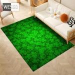 Green Leaves 3D matt elutuppa Pehme vaip magamistuppa Pestav libisemisvastane p&otilde;randavaip K&ouml;&ouml;k Vannitoamatt Uksematt Nordic 120x180cm 1pcs