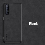 Luksuslik PU-nahast &uuml;mbris OPPO Reno 3 4 Pro 5G Reno3 Reno4 kaanega matt silikoonist telefoni&uuml;mbris OPPO jaoks Find X2 Pro X3 Lite X2 Neo Find X2 Neo must