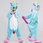 Kingadega Kigurumi Onesie Kids Unicorn Pidžaamad Lastele Loomad Multikad Liiprid Beebi kost&uuml;&uuml;m Talvine T&uuml;drukud Licorne Jumspuit 8t