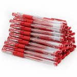 0,55 mm must geel pastapliiats, eriti peen pastapliiats kontoritarvete koolitarvete jaoks 10-40 tk 40pcs punane