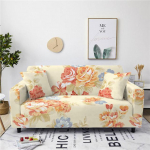 Romantiline lilleprinteriga diivanikate elutoa jaoks Elastne roosi lilleline tugitool Sektsioonku&scaron;etikatted Kaitse Kodukaunistus 2 seat 145-185cm