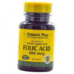 Foolhape, Folic Acid 800, Nature's Plus 90 tabletti (36375005) 90tab