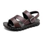 Nahast Lastesandaalid Poistele T&uuml;drukutele Kingad Lastele Suvised Libisemiskindlad Mugavad Laste Sandaalid Sandaalia Sandaalid 26 pruun