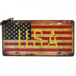 &Uuml;lemaailmsed populaarsed osariikide numbrim&auml;rgi plakatid vintage seinakaunistusega Kanada/Prantsusmaa/Mehhiko metallist plekksildiga plakatid 15x30 cm 15x30cm