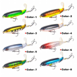 8 tk 10 cm &uuml;lemise veep&uuml;&uuml;gi peibutis Whopper Popper tehiss&ouml;&ouml;t Hard Plopper Pehme p&ouml;&ouml;rleva sabaga kalastustarbed kalastuss&ouml;&ouml;t