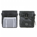 Koerte maiuste kott Treeningkott kakakoti jaotur v&ouml;&ouml;klamber ja pingutusn&ouml;&ouml;r, mis kannab maiustusi ja m&auml;nguasju Toiduhoidla must