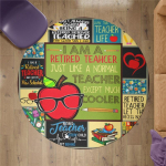 Viking Tattoo vaip Ruudu libisemisvastane ala p&otilde;randamatt 3D vaip libisemiskindel matt S&ouml;&ouml;gituba elutuba Pehme magamistoa vaip Diameter 60cm