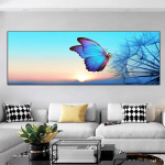 Maastik Liblikas Lill Seene Mets L&otilde;uend Maalimine Plakatid ja tr&uuml;kised Seinakunstipildid Elutuba Kodukaunistus Ilma raamita 20cm&times;40cm NoFrame