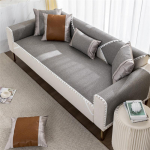 Suvine j&auml;&auml; siidist diivanipadi suvine lihtne kaasaegne libisemisvastane dekoratiivne &auml;&auml;risega diivanikate &uuml;hev&auml;rviline matt padjakate elutoa diivanikatted 30*50 hall