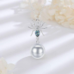 Mosaic Spider Rasedus Bola ja Rhinestone kaelakee