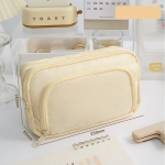 Macaroni v&auml;rviline pliiatsi&uuml;mbris pliiatsikott Kahekihiline eesmine avatud taskuga hoiukott kirjatarvete kooli jaoks