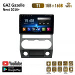 Android Auto raadio Multimeedia Video m&auml;ngija GAZ Gazelle Next 2016+ jaoks 2 Din Navigatsioon GPS Autoradio Stereo WIFI BT 1+16GB