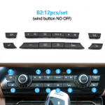 11/12/14tk armatuurlaua kliimaseade AC nupu k&uuml;tteseadme l&uuml;liti kate BMW 5 6 7 seeria X5 X6 F10 F18 F06 F12 F01 F02 F15 jaoks B2 12pcs set