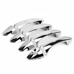 8 pcs Car Silver Chrome Chromium Electroplating Door Handle Cover Trim for Ford Fiesta 2009 2010 2011 2012 Car