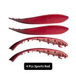 Auto uksek&auml;epideme katte trimmi vahetus BMW F30 F80 F31 F32 F33 F34 F35 F36 3 4 3gt seeria 2012-2018 Carbon Look Outer jaoks 4 Pcs Sports Red red