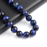 Isoaltion Bead Looduslikust kivist Lapis lazuli &uuml;mmargused helmed ehete valmistamiseks DIY kaelakee k&otilde;rvar&otilde;ngad k&auml;ev&otilde;ru tarvik 4mm
