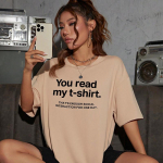 Your Read My T-s&auml;rk kiri Street Hip Hop tr&uuml;kitud T-s&auml;rgid Naiste puuvillased br&auml;ndi l&uuml;hikeste varrukatega hingav vabaajar&otilde;ivad naiste S h&otilde;be