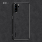 Huawei P30 Lite &uuml;mbrise h&uuml;briidse silikoon + plastikust kattega p&otilde;hi&uuml;mbris Huawei P30 luksusliku nahamustriga &uuml;mbrise jaoks Huawei P30 Pro jaoks For Huawei P30 Lite must