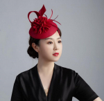 Naiste pidulik Fedora m&uuml;ts Mariage Pruut Juuksen&otilde;elad Daamid Elegantsed suled Fascinators Peapael Kiriku Sinamay M&uuml;ts