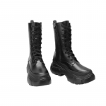 Naiste platvormsaapad Mood S&uuml;gis Talv Nahk Gooti Disainer Must Kingad Lahedad Mood Jalatsid S&auml;&auml;re keskosa 35 must