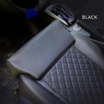 Nahast autoistme pikenduspadi jalatoe padi m&auml;luvahust p&otilde;lvekaitsmed pikamaas&otilde;idu kontoris kodus juhi kaitsja black seat cushion