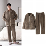 Uus meeste pehme puuvillane samett&otilde;mblukuga komplekt pidžaama talve pluss samet paks soe suur suur vaba aeg lihtne kodukandmine L